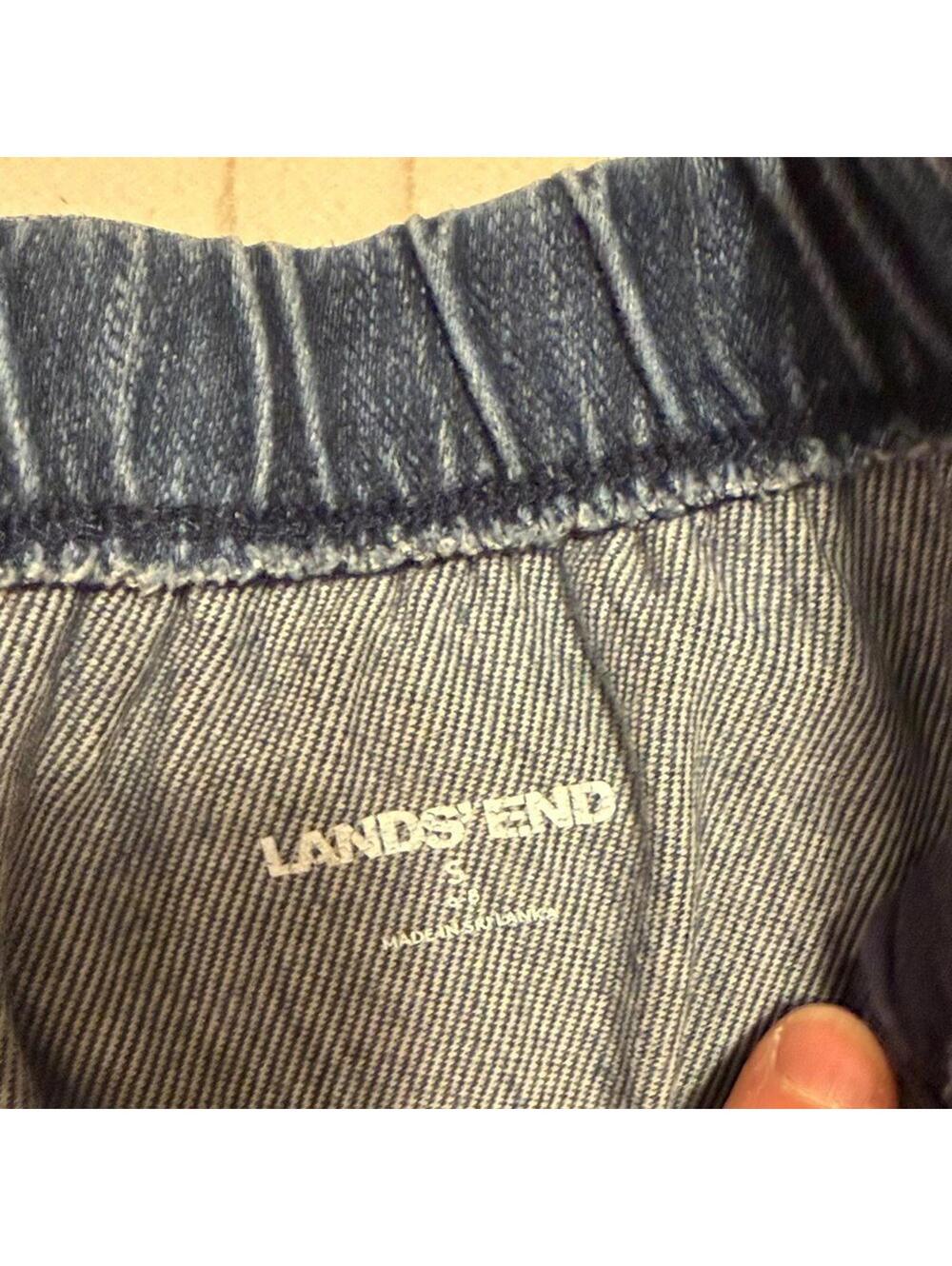 Bundle of 3 Lands End Elastic Waist Pull-On Pants Women's S 2-Full & 1-Capri - Picture 9 of 9